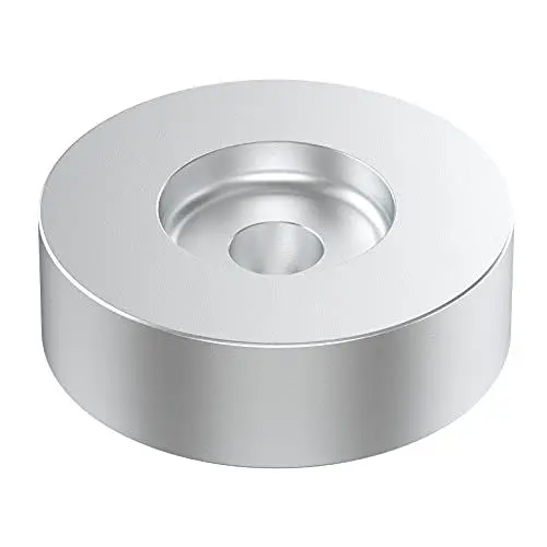 Produktbild: 45 RPM Adapter für 7 Zoll HiFi Schallplatte, Hergestellt aus Hochwertigem Aluminium für Stabilität und Haltbarkeit,für langspielplatten, Silber