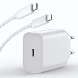 Produktbild: 45W USB C Ladegerät Ladekabel for iPhone 16/16 Pro/16 Pro Max/16 Plus/15/15 Pro/15 Pro Max/15 Plus/iPad Pro/Mini/Air, Samsung Galaxy S24/S23, Stecker Netzteil mit 2M Kabel Steckdose Adapter,Weiß