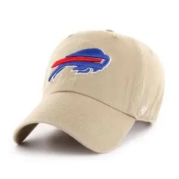 Produktbild: '47 NFL Buffalo Bills Clean Up Unisex-Baseballkappe, Verstellbarer Riemenverschluss, Einheitsgröße, Team Logo, Farbe Khaki