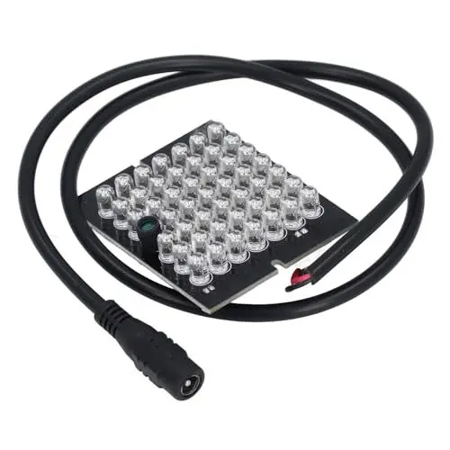 Produktbild: 48 IR-LEDs Lichtplatine 940 Nm Infrarot-Kamera-Lampenplatinenmodul Lichterkennung Nachtsicht für CCTV-Überwachungskamera DC12V