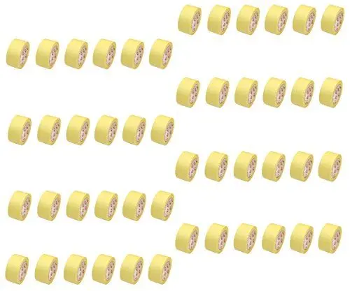 Produktbild: 48 Rollen Flachkrepp Abklebeband Malerkrepp Malerband 50mm x 50m bis 60°C (EUR 0,03 / m)