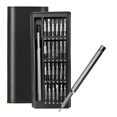 Produktbild: 48-in-1 Feinmechaniker Schraubendreher Set, Feinmechaniker Werkzeug Set, Mini Werkzeug Set, mit Torx T5 T6 T8 T9 T10, usw, Feinwerkzeug Set für Phone Laptop PS4 PS5 PC Brille Uhren Reparatur Kit