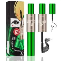 Produktbild: 4D Eyeliner Mascara Set,Eyeliner Wasserfest für den perfekten Lidstrich,Mascara Schwarz Erstellen Extra Dickere & Voluminous Lash,Wimperntusche Lange Wimpern mit Langanhaltendes Wischfestes Eyeliner