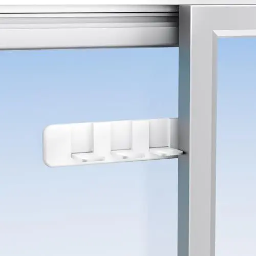 Produktbild: 4er-Pack Kindersicherung Schiebetür Mit 3 Einstellbaren Positionen, Schiebetür Stopper, Kinder Schiebetür Schloss Sicherung für Schiebetür aus Glas, Balkontür, Fenster, Schränke