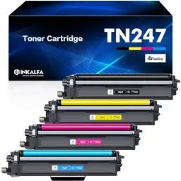 Produktbild: 4er-Pack TN247 Kompatibel für Brother TN-243CMYK Toner für Brother MFC L3750CDW TN243CMYK TN243 MFC-L3750CDW DCP-L3550CDW MFC-L3770CDW HL-L3210CW HL-L3230CDW MFC-L3710CW TN247BK TN247C TN247Y TN247M