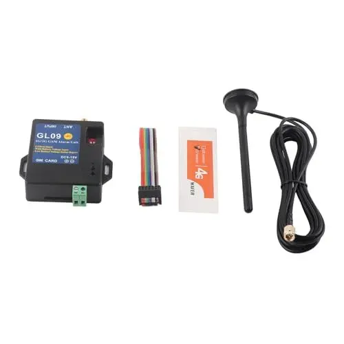 Produktbild: 4G 3G GSM Alarmsicherheitssystem Warnmodul 8 Kanal Eingabe niedriger Verbrauch Wireless Home Warehouse Security -Sicherheitsgerät Schwarzes ABS Kunststoff (EU -Version)