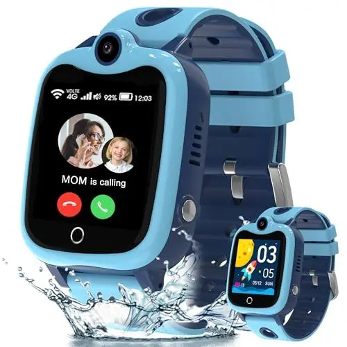 Produktbild: ELEJAFE 4G Smartwatch Kinder, Wasserdicht GPS Uhr Kinder