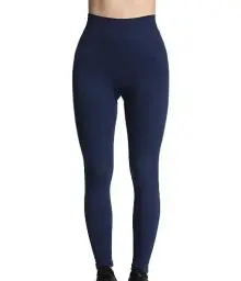 Produktbild: 4How Sportleggings Damen 7/8 Blickdichte High-Waist Baumwolle Weich Sporthose für Lässig Yoga Gym Laufhose Size Blau XL