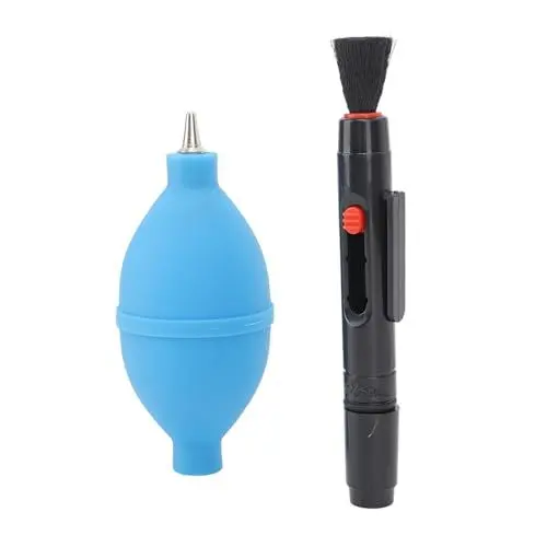 Produktbild: 4-in-1-Reinigungsset, Metall-Luftgebläse mit Reinigungs-Stift und Objektivreinigung für DSLR-Kameras, Mobiltelefone