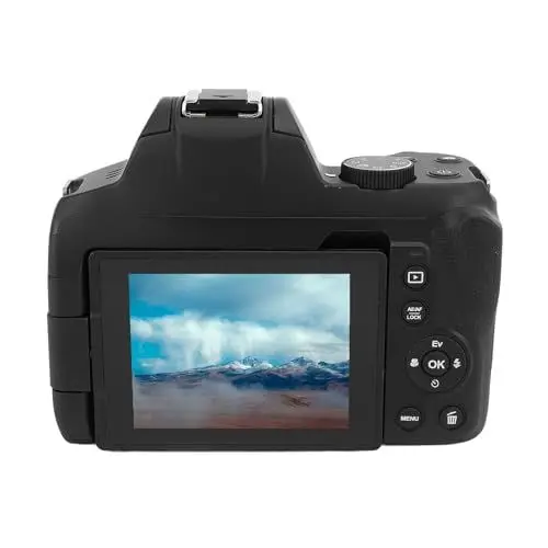 Produktbild: 4K Digitalkamera mit Teleskopobjektiv – 72 MP Autofokus Kompaktkamera mit 3 Zoll IPS Bildschirm, 12 facher Digitaler Point and Shoot Kamera für Einsteiger