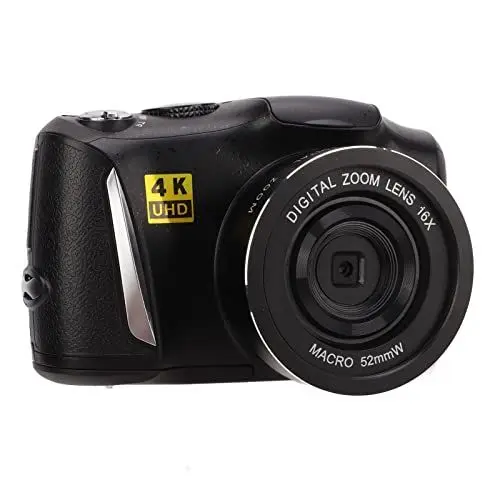Produktbild: 4K HD Digitalkamera, Ultra HD 4K 48MP Digitalkamera mit 3,2-Zoll-IPS-Bildschirm 16-facher Digitaler Zoom, Digitale Point-and-Shoot-Kamera, Vlogging-Kamera für Anfänger, Studenten, Teenager, für Mädche