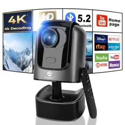Produktbild: 4K Support Beamer, Podazz Full HD 1080P Beamer 12000 Lumen Tragbarer WiFi 6 Bluetooth Projektor Eingebaute Android OS mit Elektrischer Fokus, für Android/iOS/Laptop/Tablet/Fire Stick/PS5