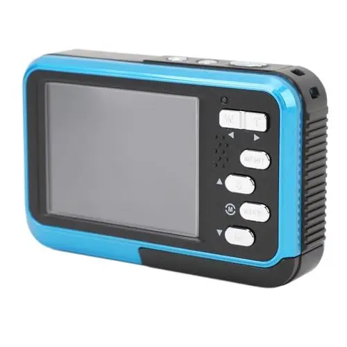 Produktbild: 4K-Unterwasser-Selfie-Kamera, 48 MP, Autofokus, HD-Dual-Screen, Wasserfeste Kamera Zum Schnorcheln, mit Reichhaltigem Speicher und 60 Minuten Aufnahmezeit (Blue)