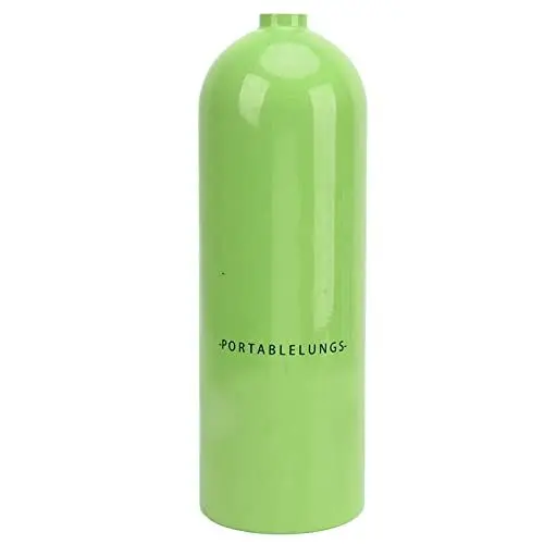 Produktbild: 4L Tauchflasche, Tragbare Luftfahrt-Tauchausrüstung, Aluminium-Unterwasser-Atmungs-Tauchflasche, Schnorchelausrüstung, Große Kapazität für Tauchausflüge (Green)