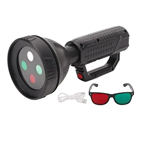 Produktbild: 4-Licht-Test Rot-Grün-Brille, ANGGREK Sehfunktions-Testgerät 4-Punkt-Fernglas-Sichtlicht mit Rot-Grün-Brille für Amblyopie