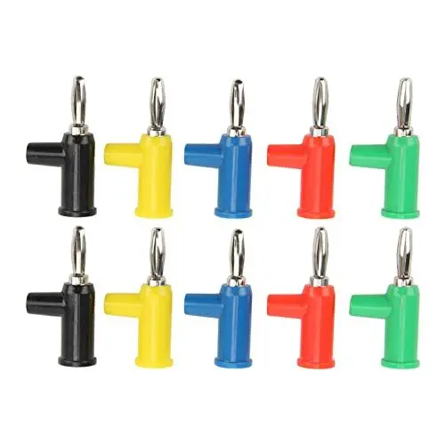 Produktbild: 4mm Bananenstecker Jack Stapelbarer Bananenstecker Lötfreier Bananenstecker Kreuz-Bananenstecker Stapelbarer Klinkenstecker Sondenadapter Laterne Bananenstecker für Sicherheitszubehör