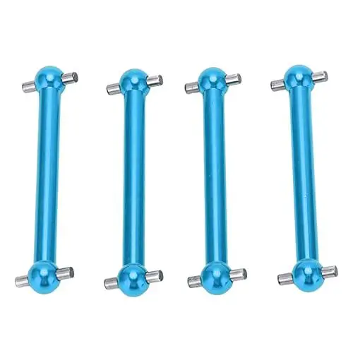 Produktbild: 4Pcs RC Vorne Hinten Antriebswelle Aluminiumlegierung RC Dog Bone Antriebswelle Kompatibel mit TT02B 1/10 RC Auto(Blau) Modellspielzeug