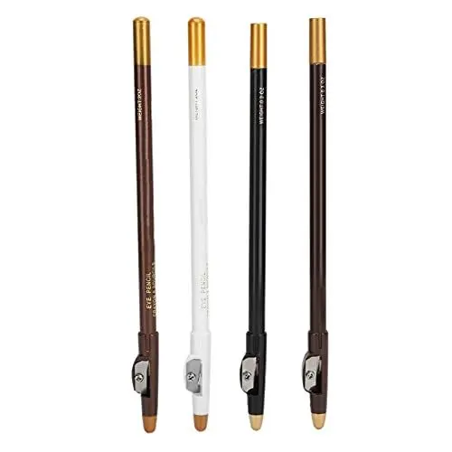 Produktbild: 4pcs Barber Pencil, Bart Filler Bürste, Hairline Barber Pencil Friseurstift mit Spitzer Haaransatz Bartstift Haar Bartform Zubehör Füllen Sie den spärlichen Teil des Bartes