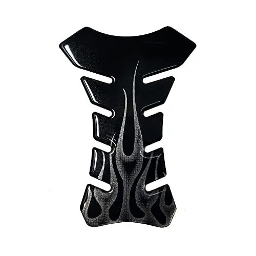 Produktbild: 4R Quattroerre.it 18097 Tankpad 3D Motorrad Tankschutz, Flammen, 19 x 13 cm