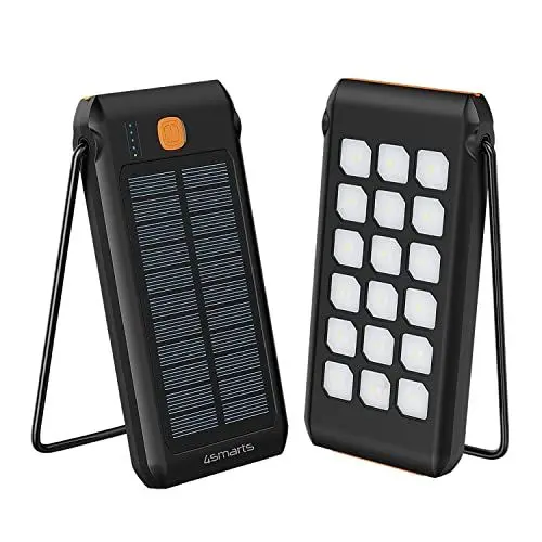Produktbild: 4smarts Solar Powerbank TitanPack Flex 10000mAh, Stand, Lampe