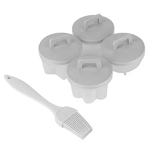 Produktbild: 4-teilige Multifunktionale Puddingform, Eierkocher, für Zuhause (GRAY)