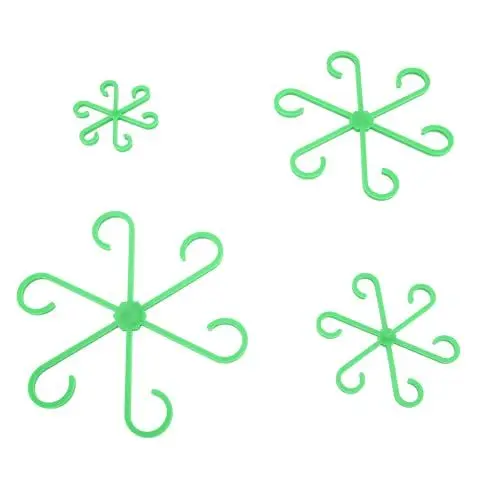 Produktbild: 4-teiliges Pflanzenstielhalter-Set, Wiederverwendbares Pflanzenstiel-Sammelregal, Tragbare Ranken-Stützklammern, Pflanzenkletterer-Stielhalter für Zuhause, Outdoor, Gartengeräte