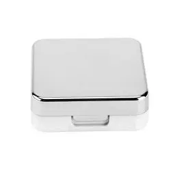 Produktbild: 5 Farben Mini Box Container Kontaktlinsenhalter Tragbare Mini Cute Kontaktlinsen Travel Kit Geeignet für Zuhause und Reisen(05# Silber)