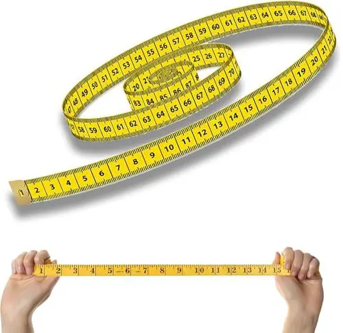 Produktbild: 5 Bände Maßband Körpe 200cm/79 Zoll, 2 in 1 - Massband Maßband cm + INCH Schneidermaßband, Doppelseitige Measuring Tape Flexible Bandmaß