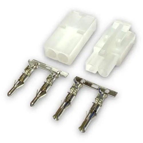 Produktbild: 5 Paar 10 Stück Premium Nylon Japan 13,5mm Stecker Steckverbinder Buchse Male Female 13,5mm 10A Pins Crimpen Löten Verpolsicher Kupplung für Lipo Akku kompatibel zu Tamiya Led Car RC Modellbau