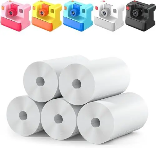 Produktbild: 5 Rollen Druckpapier für Kinderkamera,Sofortdruck Thermopapier, Nachfüllpapier für Kinderkamera,Sofortbildkamera-Zubehör