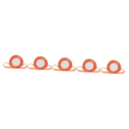 Produktbild: 5 Rollen einfarbiges seidenband bändchen Frühlingsdekoration Baumdekoband geschenkverpackung schönes Paketband weihnachtsverpackungsband Geschenkband präsentieren Polyester Lurrose