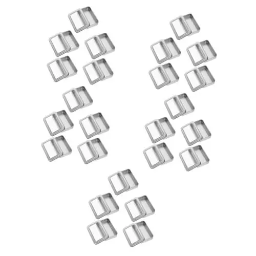 Produktbild: 5 Sätze Aufbewahrungskiste Kartenboxen Für Karten Pokerkarten Spielkartenhalter Spielkarten-deck-hülle Für Spielkarten Kartenspeicher Eisen Silver 5 Stück * 5 TOYANDONA