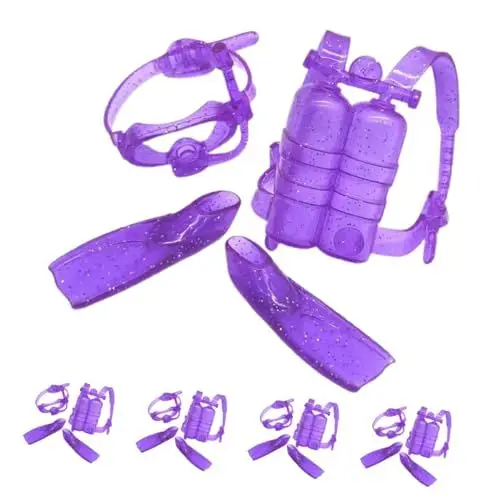 Produktbild: ifundom 5 Sets Tauch-Schwimmset Puppenkleidung Badeanzug Strand-Thema Puppen Taucheranzug mit Flipper Zubehör