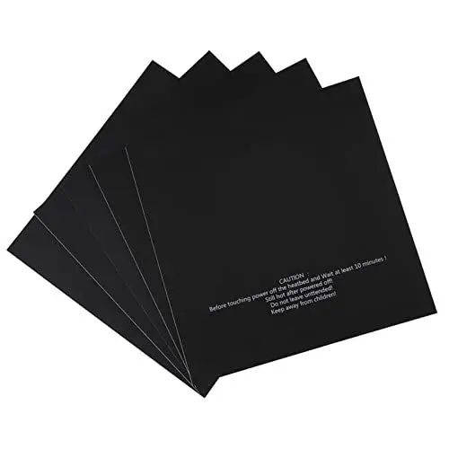 Produktbild: 5 Stück 220 X 220 Mm 3D-Drucker-Buildtak, Flashforge Bauplatten-Aufkleber, Beheizte Bettplatten-Druckaufkleber, 3D-Drucker-Zubehör für PLA, ABS, HIPS, PETG,
