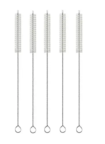 Produktbild: 5 Stück 30cm Strohhalm Bürste Trinkhalmbürste extra lang Reinigungsbürste Röhrchenbürste