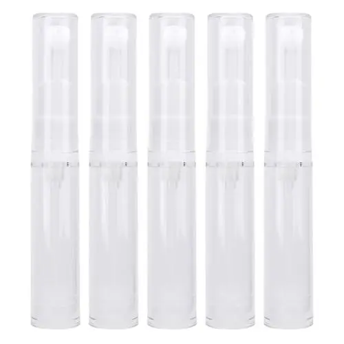 Produktbild: 5 Stück Airless-Pumpdosen mit Press-Down-Design, Augengel-Cremebehälter, Ideal für Gesichtspflegeprodukte, Airless-Pumpflaschen-Set für Unterwegs, Leere Nachfüllbare