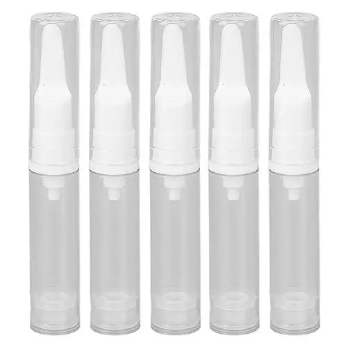Produktbild: 5 Stück Augencreme-Make-up-Spenderflaschen, Reiseflasche, Pumpflasche, Nachfüllbar (10 Ml)