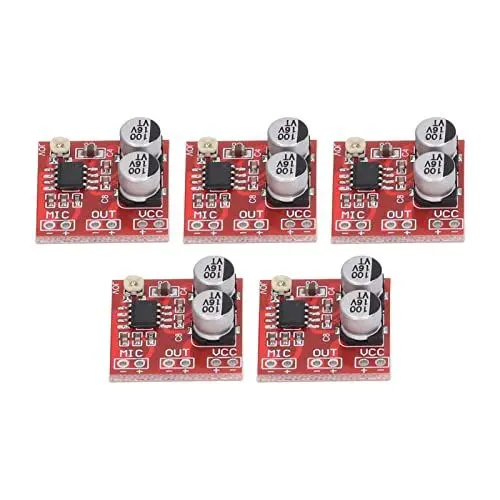 Produktbild: 5 Stück DC4V‑12V Mikrofonverstärker Modul LM386 Verstärker Platine mit Einstellbarer Verstärkung für Elektretmikrofon