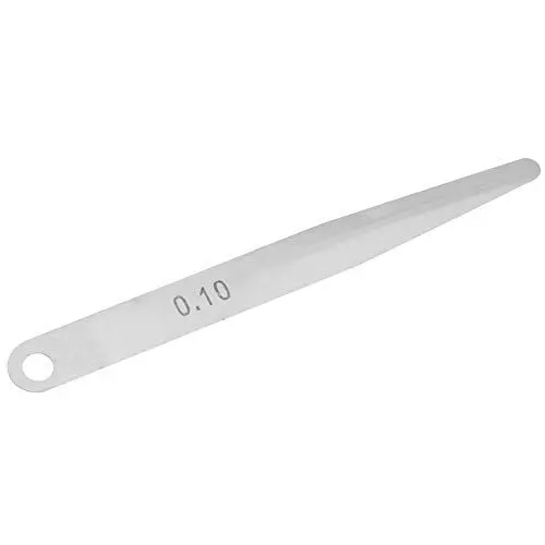 Produktbild: 5 Stück Edelstahl-Fühlerlehre, Metrischer Lückenfüller, Dickenmessgerät, Messwerkzeug Zur Überprüfung von Abständen(0.1)