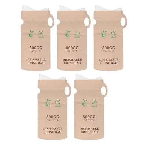 Produktbild: Naroote Einweg-Urinbeutel, Notfall-Urinbeutel, Praktisch, Kompakt, Vielseitig, 800 Ml, für Camping