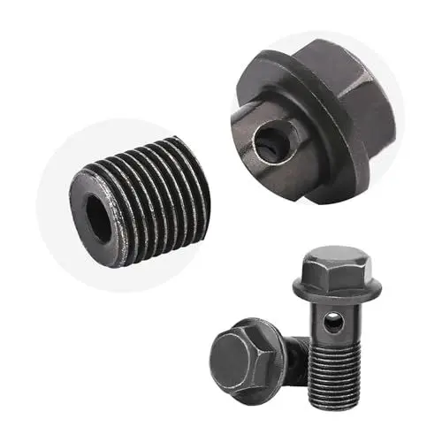 Produktbild: RASTKY 5 Stück Eisen-Motorradbremse, M10 X 1,25 Mm und M10 X 1 Mm für Alle Fahrräder (M10×1mm)