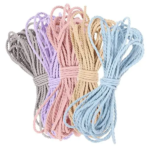 Produktbild: 5 Stück Elastische Fäden Gummibänder Juwelen Zum Basteln Elastische Haargummis Dehnbare Haargummis Haarschnur Für Zopfgummi Elastische Schnur Haarwickelschnur Schmuck