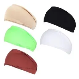 Produktbild: 5 Stück Frauen Breites Haarband,Elastische Haarbänder,Schweiß-Haarbänder,Sport Yoga Kopfwickel Haarbänder,für Frauen Yoga Sport Workout Fitness Alltag Makeup(5 Farben)
