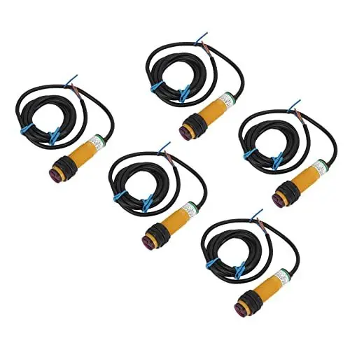 Produktbild: 5 Stück Infrarot-Lichtschranke,Elektronisches Bauteil andere Sensoren Schließer 10 Bis 30 Cm Erkennung IP65 Hindernisvermeidung Lichtschranke AC 90 Bis 250 V