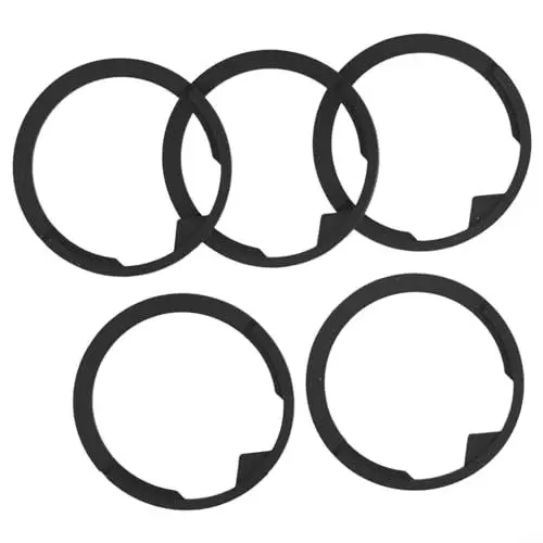 Produktbild: 5 Stück Kaffeemaschinen-Brühgruppen-Kopfdichtung, leicht zu reinigender oberer Grat, Gummidichtung für Breville Espressomaschinen-Ersatzteile