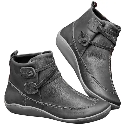 Produktbild: meine bestellungen anzeigen Cowboystiefel Damen Retro Spitze Zehe Flach Stiefeletten Damen Wasserdicht Winterstiefel Damen damenmode sale sonderangebote & restposten