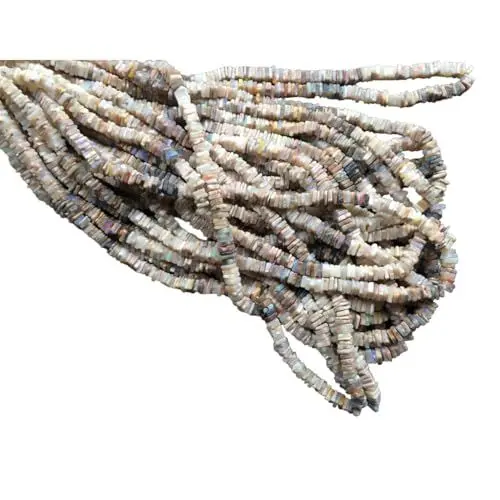 Produktbild: 5 mm Tiffany Opal Heishi Perlen, australische Tiffany Opal Square Heishi Perlen, Tiffany Opal für Schmuck, Opalperle (8IN bis 16IN Optionen) 16 Zoll