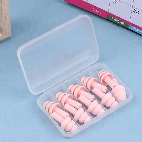 Produktbild: Tefexer 5 Paare/schachtel Komfort Ohr stöpsel Schall dämpfung Silikon weiche Ohr stöpsel Schwimmen Silikon Ohr stöpsel Schutz Anti-Lärm-Schlafmittel