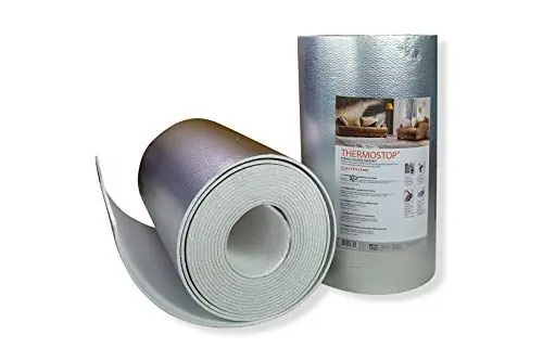 Produktbild: Marbet Design 5 qm Reflexionstapete Thermo-Stop 6 - Isolierfolie für Heizkörper, 10m x 500mm x 6mm, Aluminiumfolie, EPS, 45 kg/m³