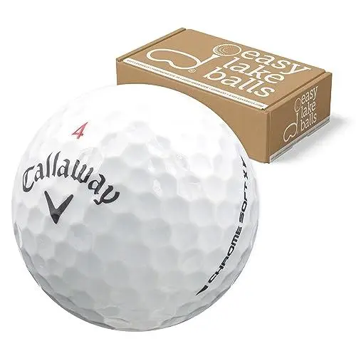 Produktbild: 50 Callaway Chrome Soft X LAKEBALLS/GOLFBÄLLE - QUALITÄT AAA/AA - IM NETZBEUTEL - Golf